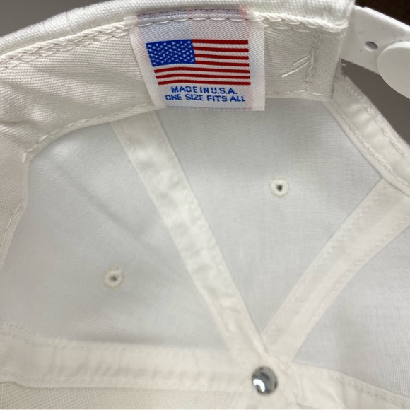 USA Land of the free Made in the USA white Snapback Hat - Picture 3 of 5